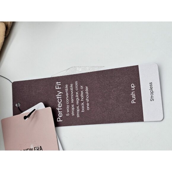 Calvin Klein Bra Womens Size 36C Beige Perfect Fit Strapless Underwire Push Up - Picture 7 of 11